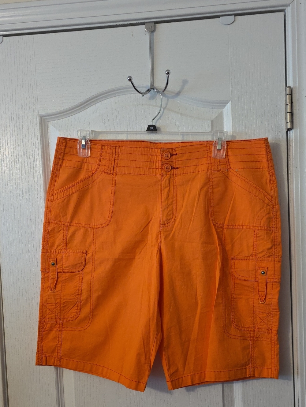 Khakis & CO Orange Cargo Shorts